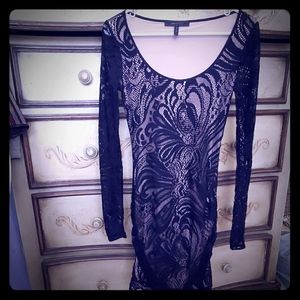 BCBG stretch lace dress xs